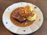Quarter of roast duck